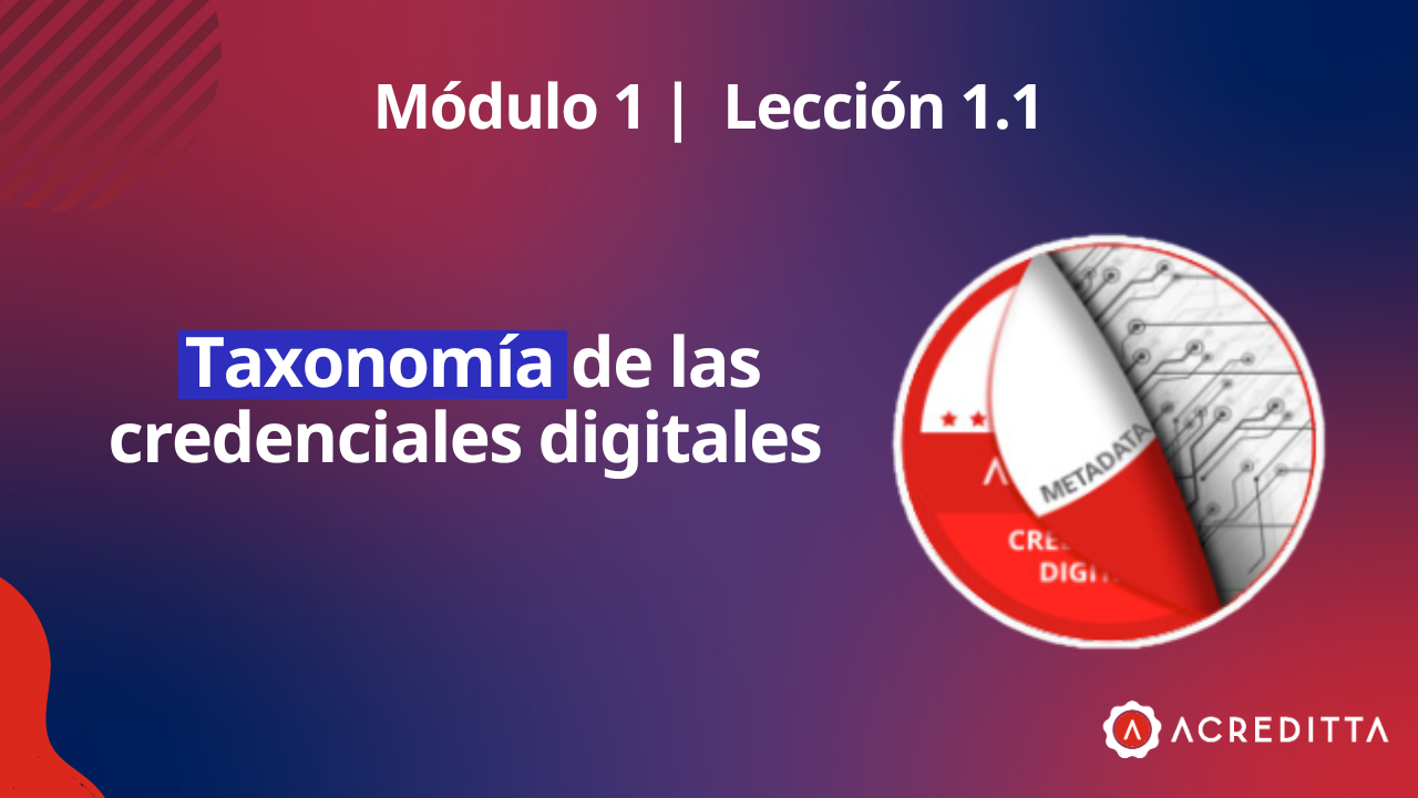 Taxonomía de las credenciales digitales