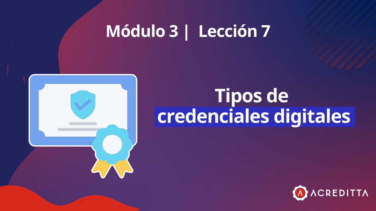 Tipos de credenciales digitales